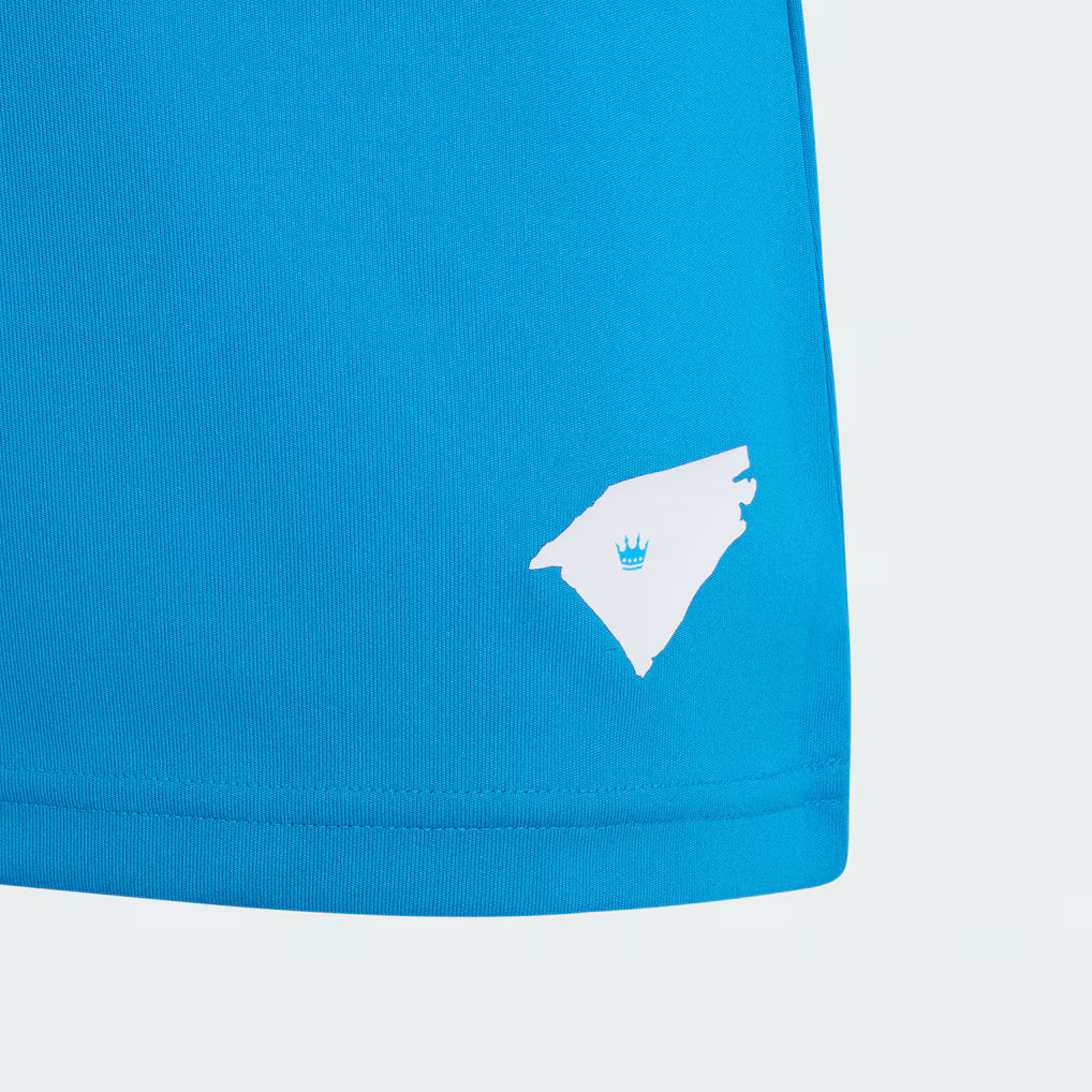 Kids Charlotte FC Blue 2026 Carolina Kit: Crowns Up Replica Jersey