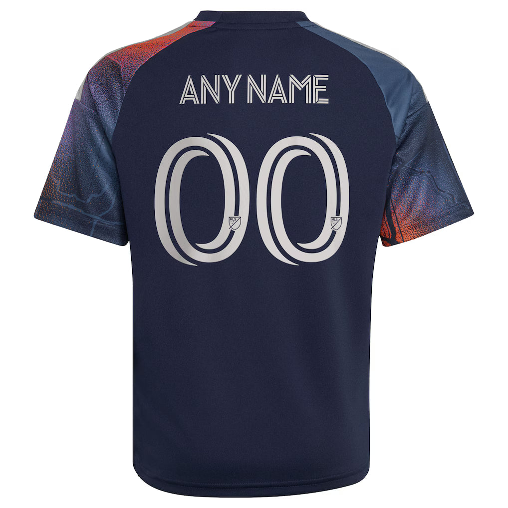 Kids Houston Dynamo FC Blue 2026 Mission Control Replica Custom Jersey