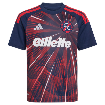 Kids New England Revolution Blue 2026 Independence Day Replica Custom Jersey