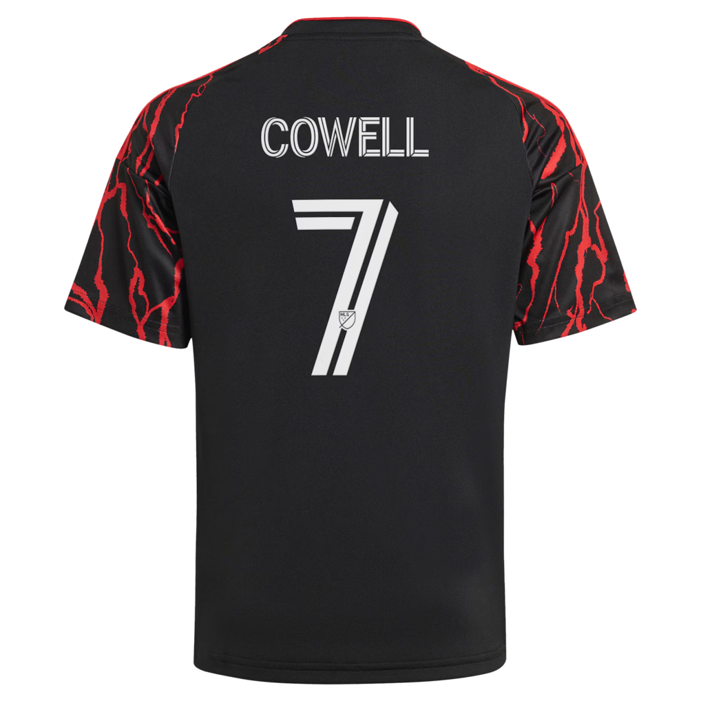 Kids New York Red Bulls Cade Cowell Black 2026 The Rooted Kit Replica Jersey
