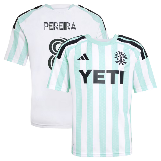 Kids Austin FC Daniel Pereira White 2026 The Rooted Kit Replica Jersey