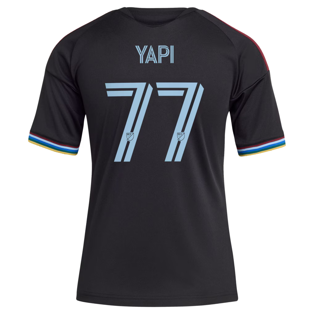 Kids Colorado Rapids Darren Yapi Black 2026 Colorful Colorado Replica Jersey