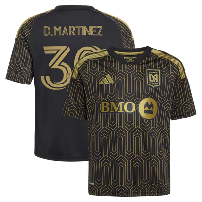 Kids LAFC David Martínez Black 2026 Primary Kit Replica Jersey