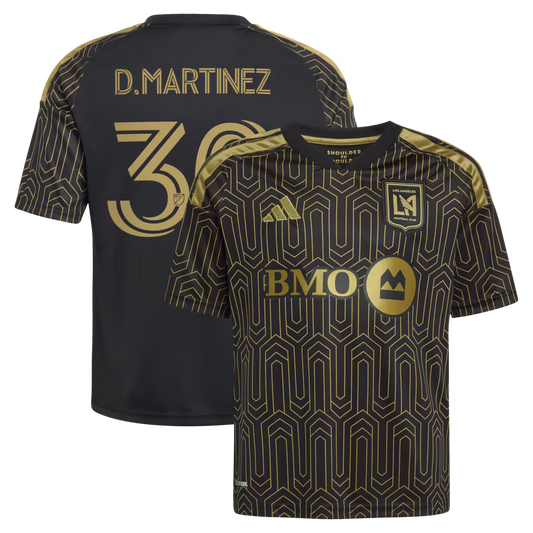 Kids LAFC David Martínez Black 2026 Primary Kit Replica Jersey