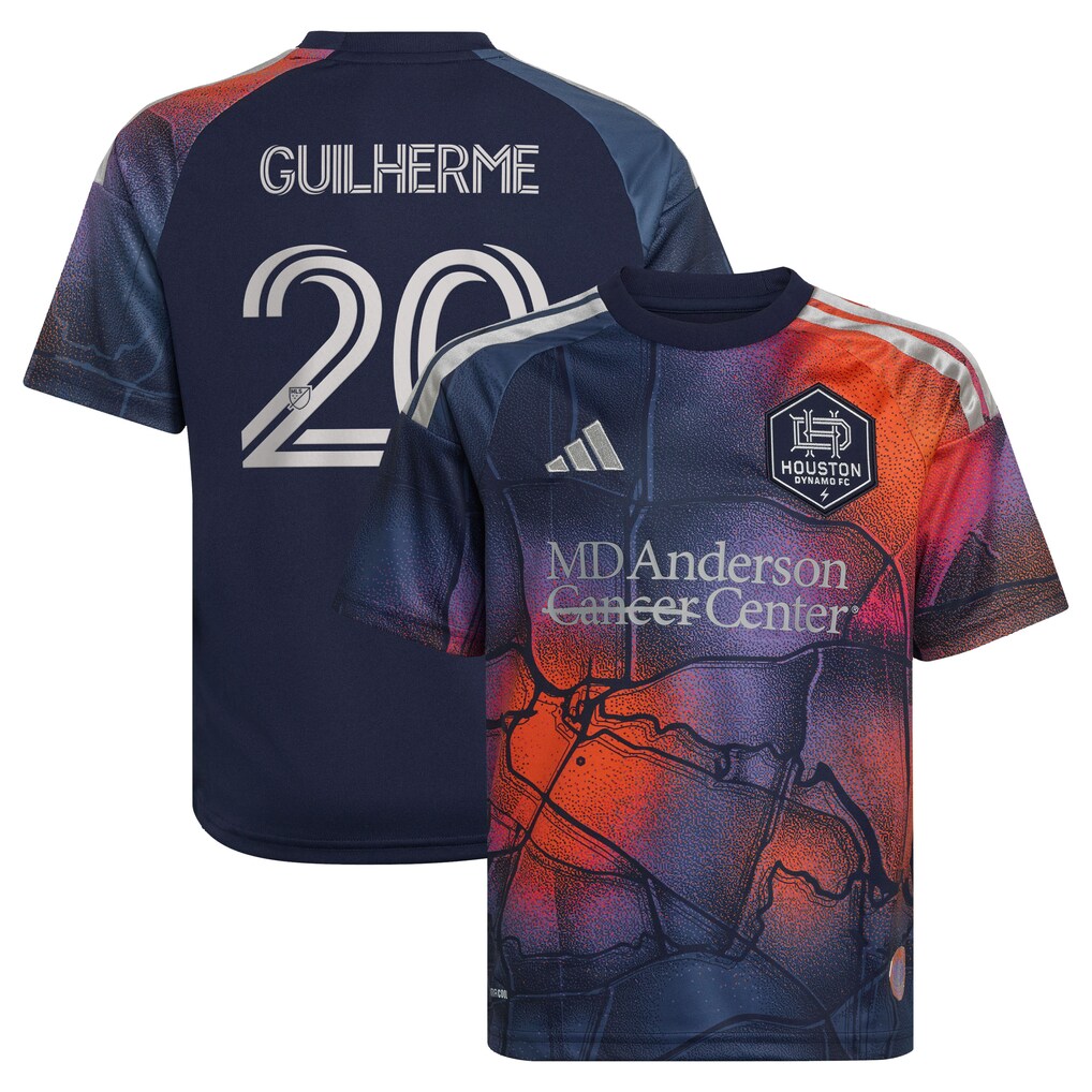 Kids Houston Dynamo FC Guilherme Augusto Vieira dos Santos Blue 2026 Mission Control Replica Jersey