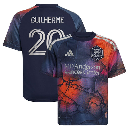 Kids Houston Dynamo FC Guilherme Augusto Vieira dos Santos Blue 2026 Mission Control Replica Jersey