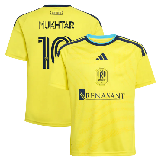 Kids Nashville SC Hany Mukhtar Yellow 2026 The Reverb Kit Replica Jersey
