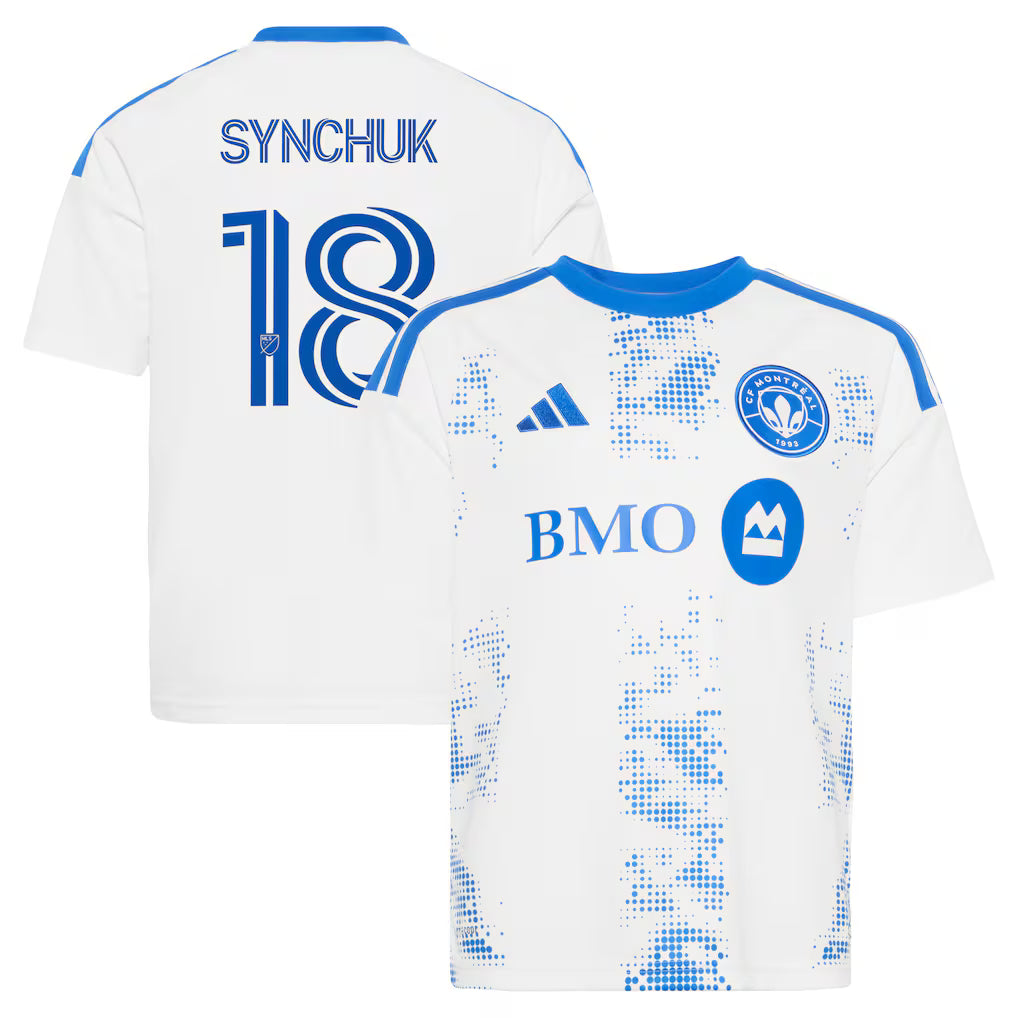 Kids CF Montreal Hennadii Synchuk White 2026 The Procure Jersey Replica Jersey