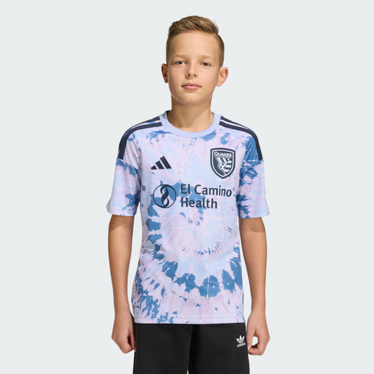 Kids San Jose Earthquakes Light Blue 2026 The Dead Kit Replica Jersey
