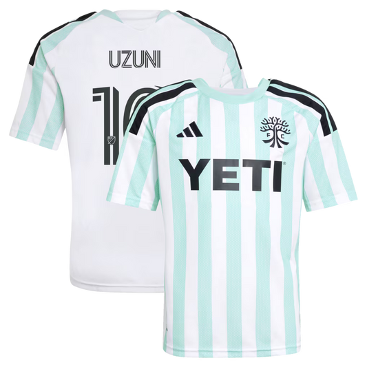 Kids Austin FC Myrto Uzuni White 2026 The Rooted Kit Replica Jersey