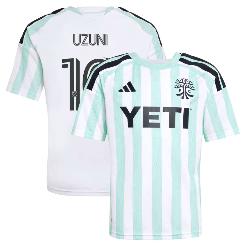 Kids Austin FC Myrto Uzuni White 2026 The Rooted Kit Replica Jersey