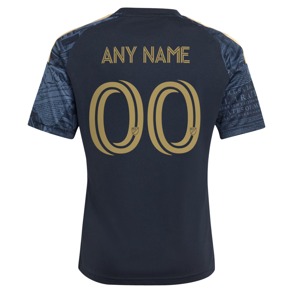 Kids Philadelphia Union Navy 2026 1776 Kit Replica Custom Jersey
