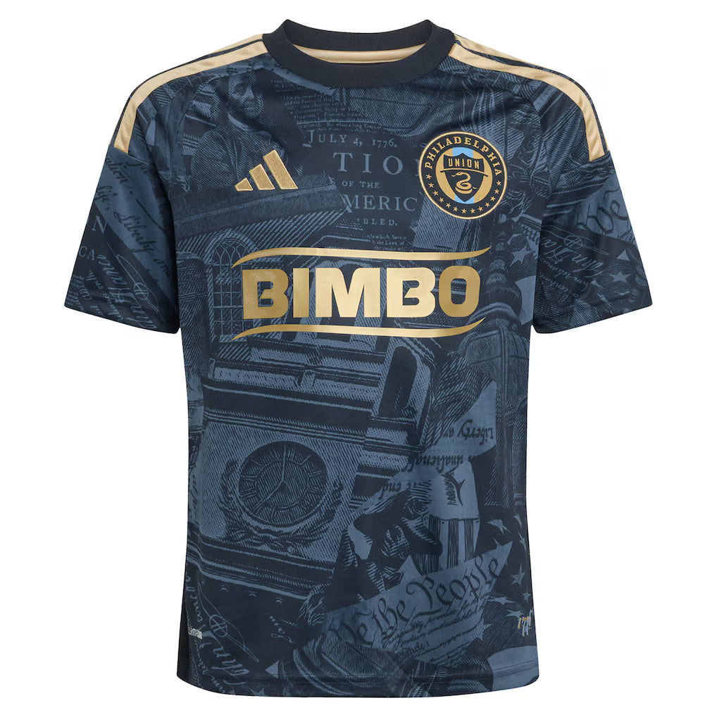 Kids Philadelphia Union Navy 2026 1776 Kit Replica Jersey