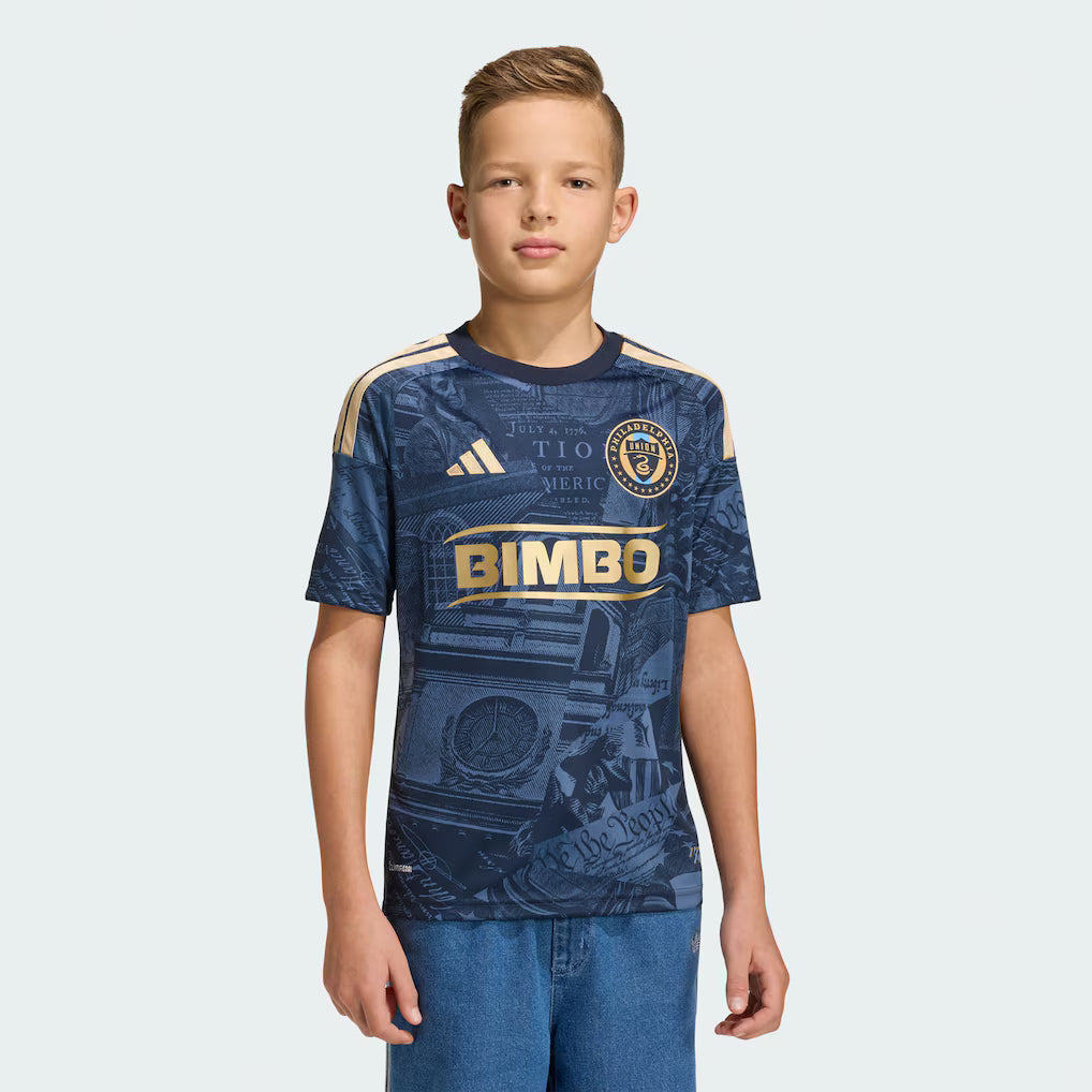 Kids Philadelphia Union Navy 2026 1776 Kit Replica Jersey
