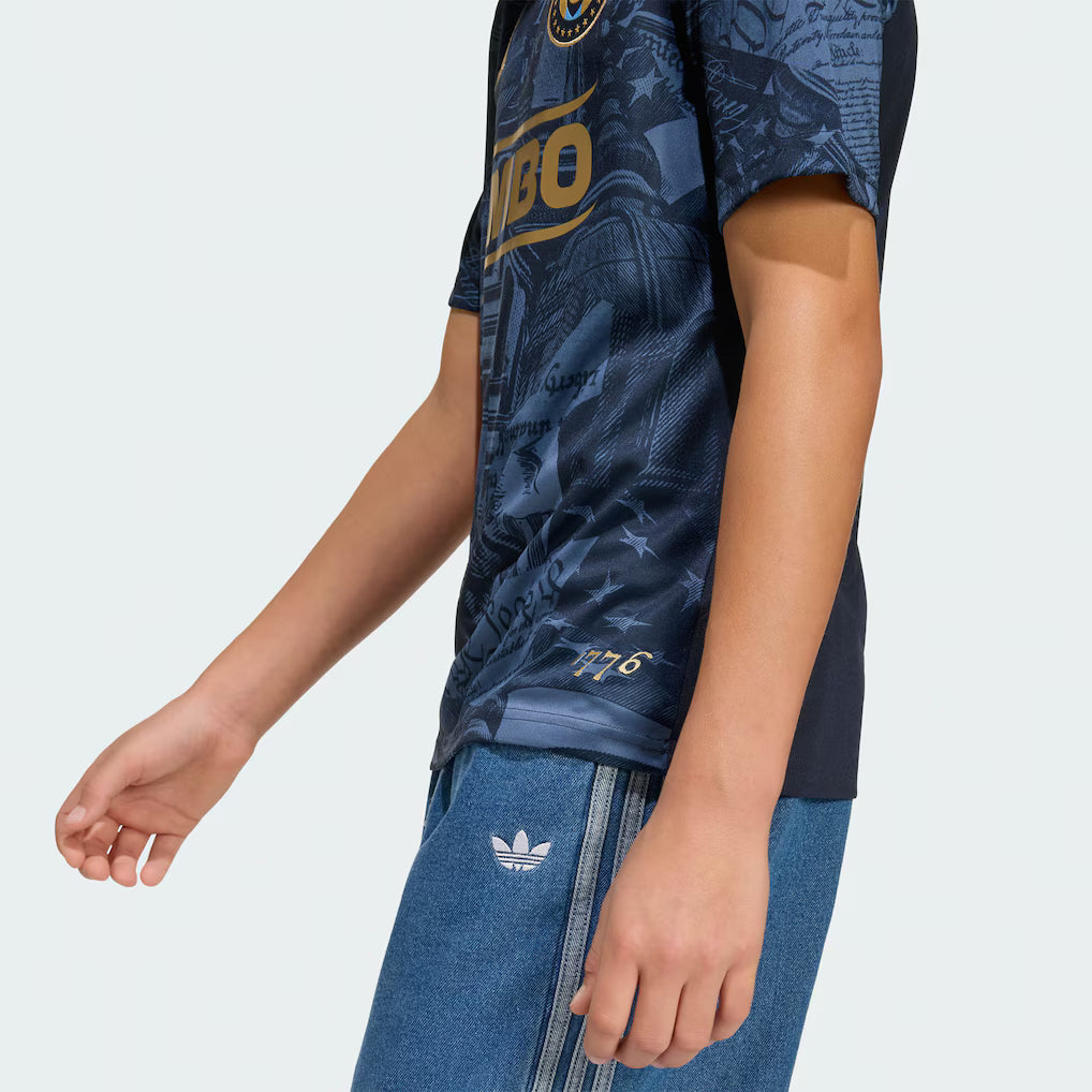 Kids Philadelphia Union Navy 2026 1776 Kit Replica Jersey