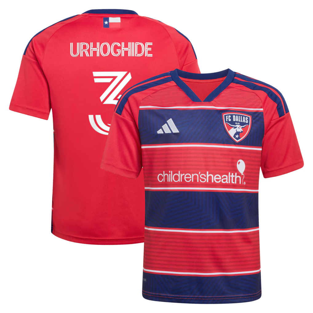 Kids FC Dallas Osaze Urhoghide Red 2026 DNA Kit Replica Jersey