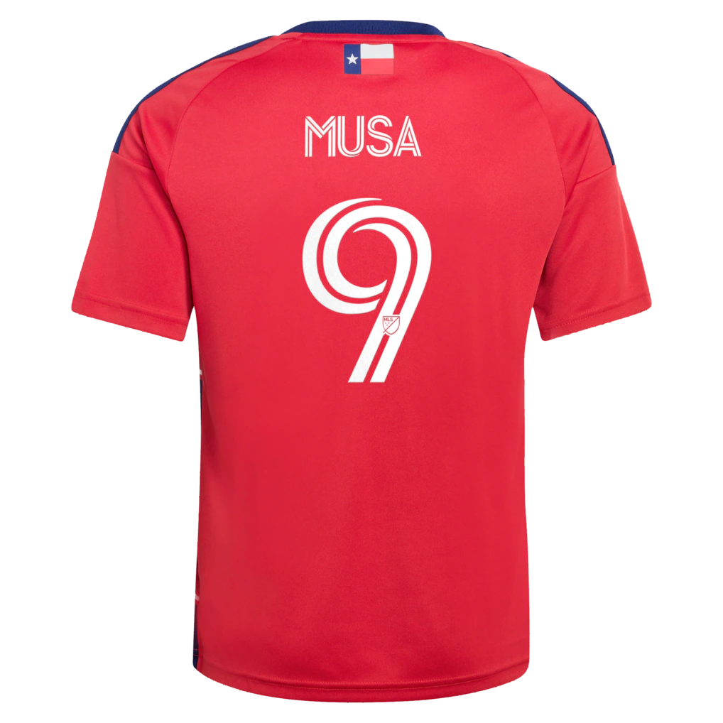 Kids FC Dallas Petar Musa Red 2026 DNA Kit Replica Jersey