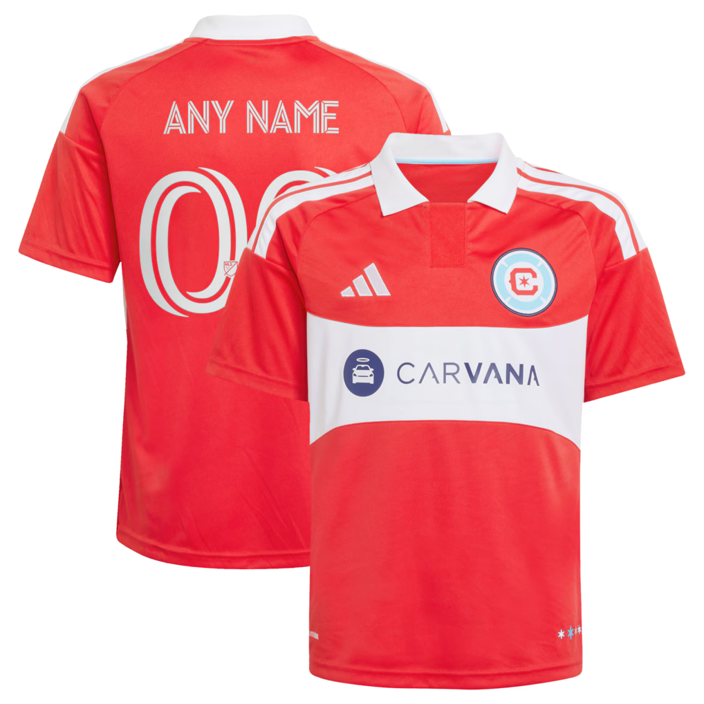 Kids Chicago Fire Red 2026 Forever Red Replica Custom Jersey