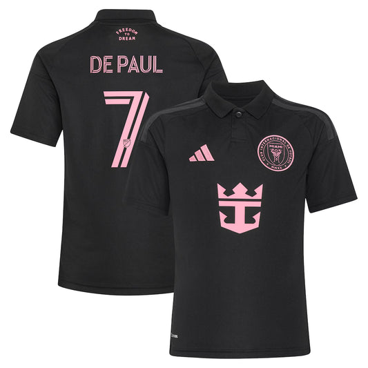 Kids Inter Miami CF Rodrigo De Paul Black 2026 Presagio Replica Jersey
