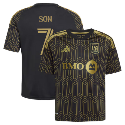 Kids LAFC Son Heung-Min Black 2026 Primary Kit Replica Jersey Set