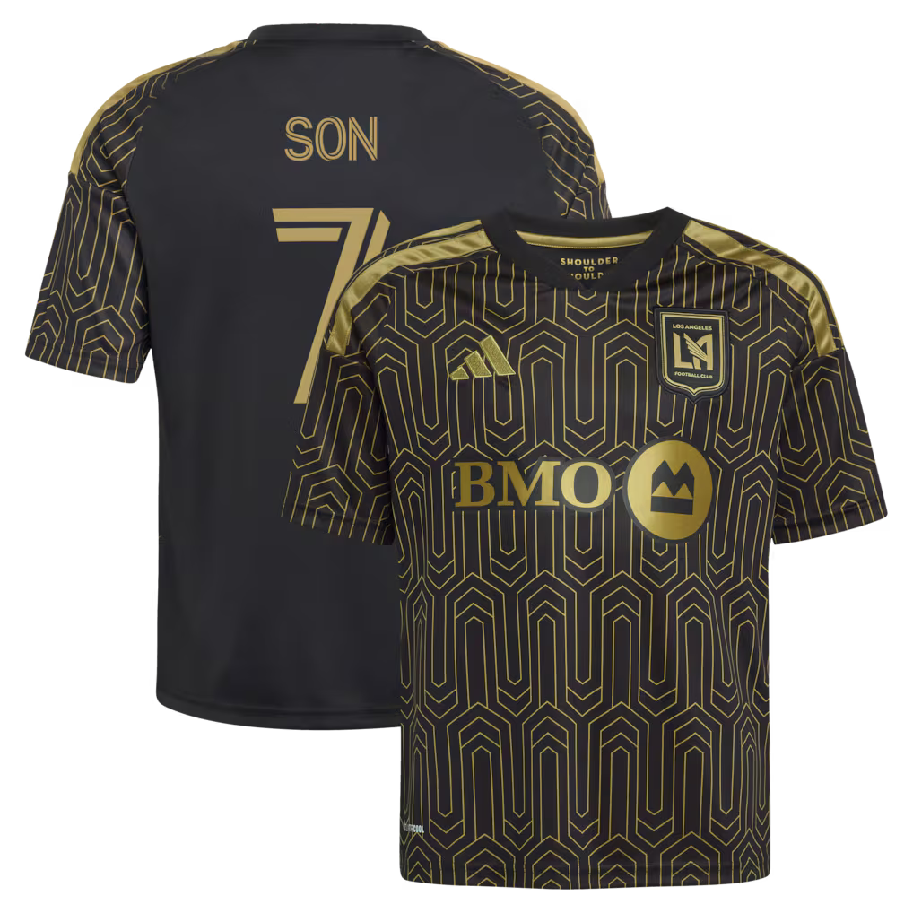 Kids LAFC Son Heung-Min Black 2026 Primary Kit Replica Jersey