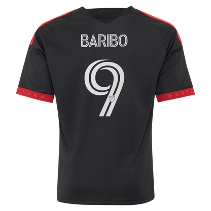 Youth D.C. United Tai Baribo Black 2026 Black-and-Red Kit Replica Jersey