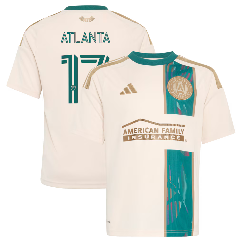 Kids Atlanta United FC Tan 2026 Spirit of '96 Replica Jersey