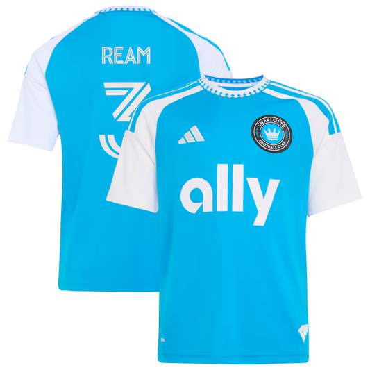 Kids Charlotte FC Tim Ream Blue 2026 Carolina Kit: Crowns Up Replica Jersey