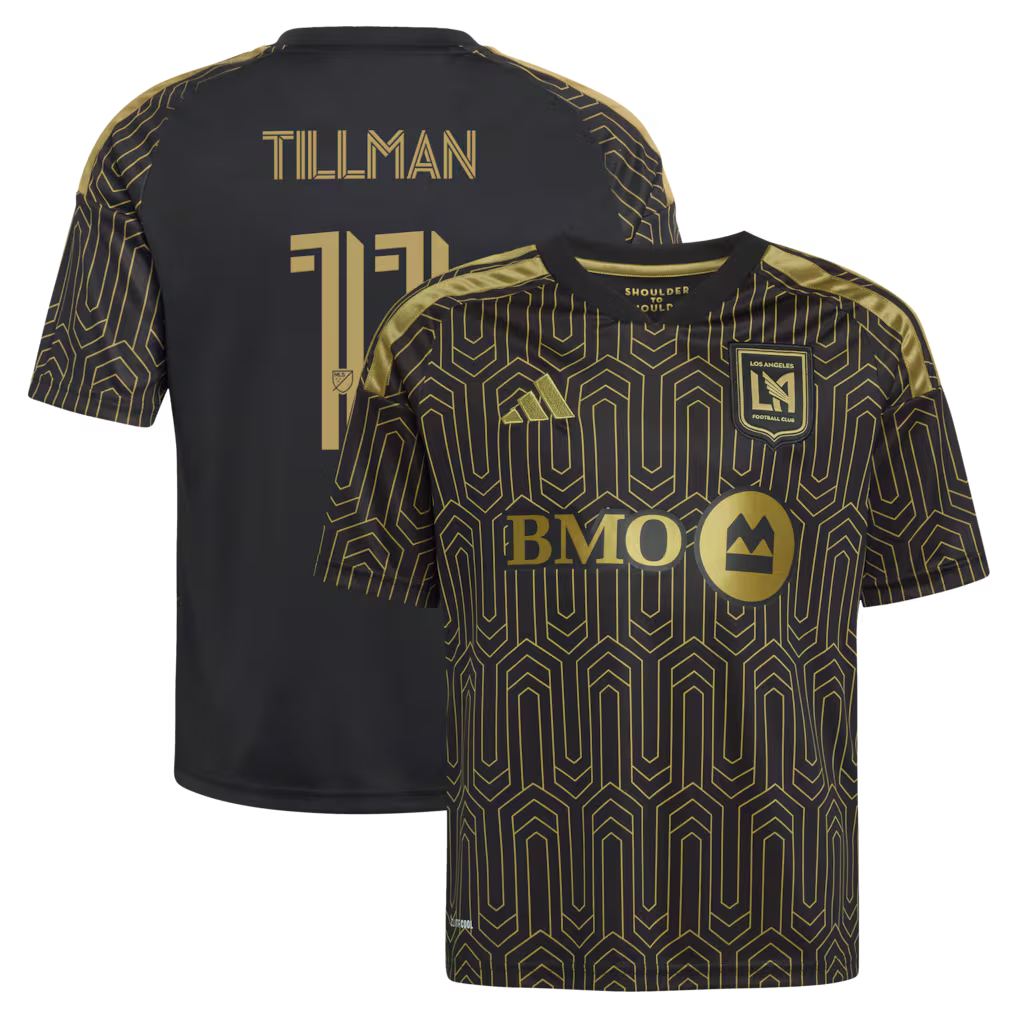 Kids LAFC Timothy Tillman Black 2026 Primary Kit Replica Jersey