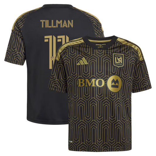 Kids LAFC Timothy Tillman Black 2026 Primary Kit Replica Jersey