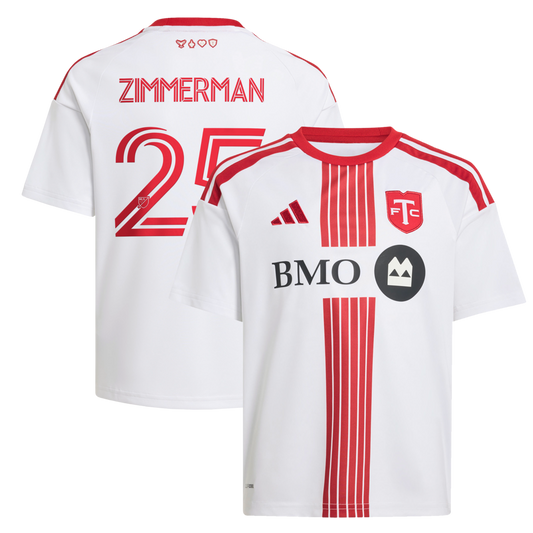 Kids Toronto FC Walker Zimmerman White 2026 Winter Kit Replica Jersey