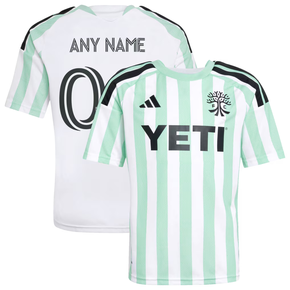 Kids Austin FC White 2026 The Rooted Kit Replica Custom Jersey
