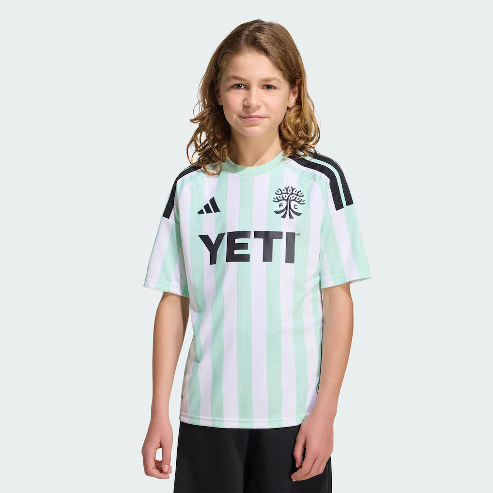 Kids Austin FC White 2026 Rooted In Austin Kit Replica Jersey