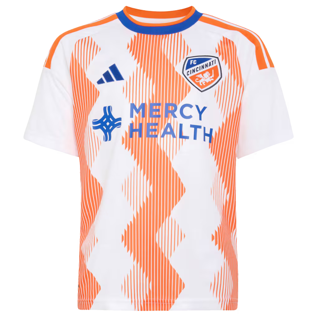 Kids FC Cincinnati White 2026 The Seven Hills Kit Replica Custom Jersey