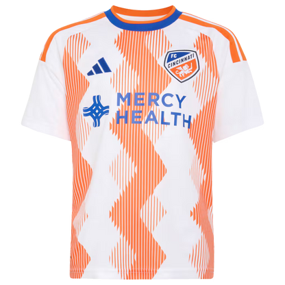Kids FC Cincinnati White 2026 The Seven Hills Kit Replica Jersey