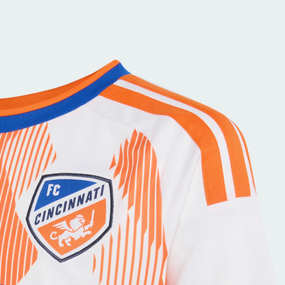 Kids FC Cincinnati White 2026 The Seven Hills Kit Replica Jersey
