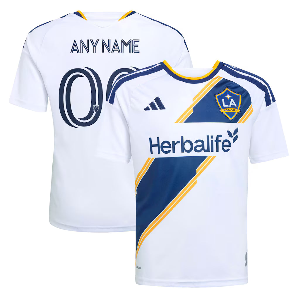Kids LA Galaxy White 2026 The VeloCITY Kit Replica Custom Jersey
