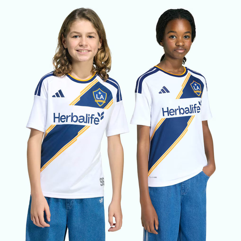 Kids LA Galaxy White 2026 The VeloCITY Kit Replica Jersey