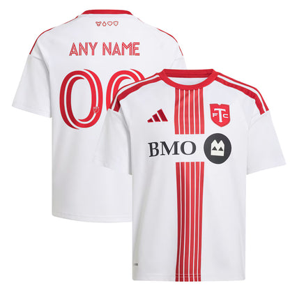 Kids Toronto FC White 2026 Winter Kit Replica Custom Jersey