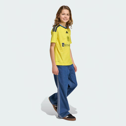 Kids Nashville SC Yellow 2026 The Reverb Kit Replica Jersey