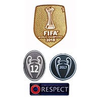 2017 UCL Champions&Honor 12 Cups&Respect&2017 Club World Cup Badges Patch