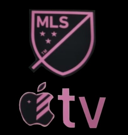 2025 Inter Miami MLS Away Badge & Apple TV(Black&Pink) Patch