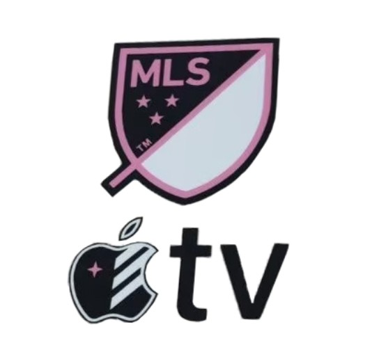 2025 Inter Miami MLS Home Badge & Apple TV(Black&White) Patch