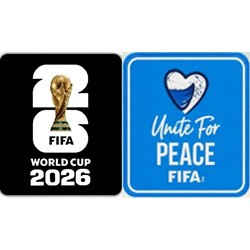 2026 World Cup Black & Football Unites The World Round 3 Badge Patch