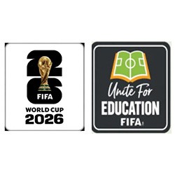 2026 World Cup White & Unite For Education Quartrer-Final Badge Patch