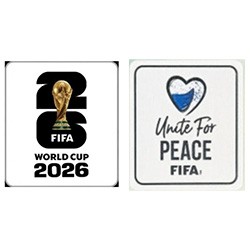 2026 World Cup White & Unite For Peace Round 1 Badge Patch